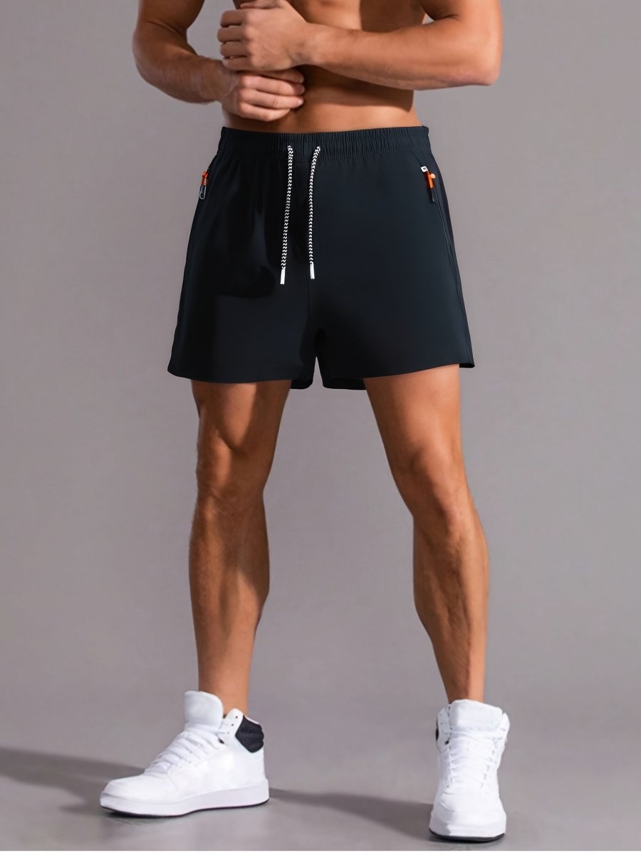 Short de sport léger à cordon et poches zippées | Montevall - Montevall