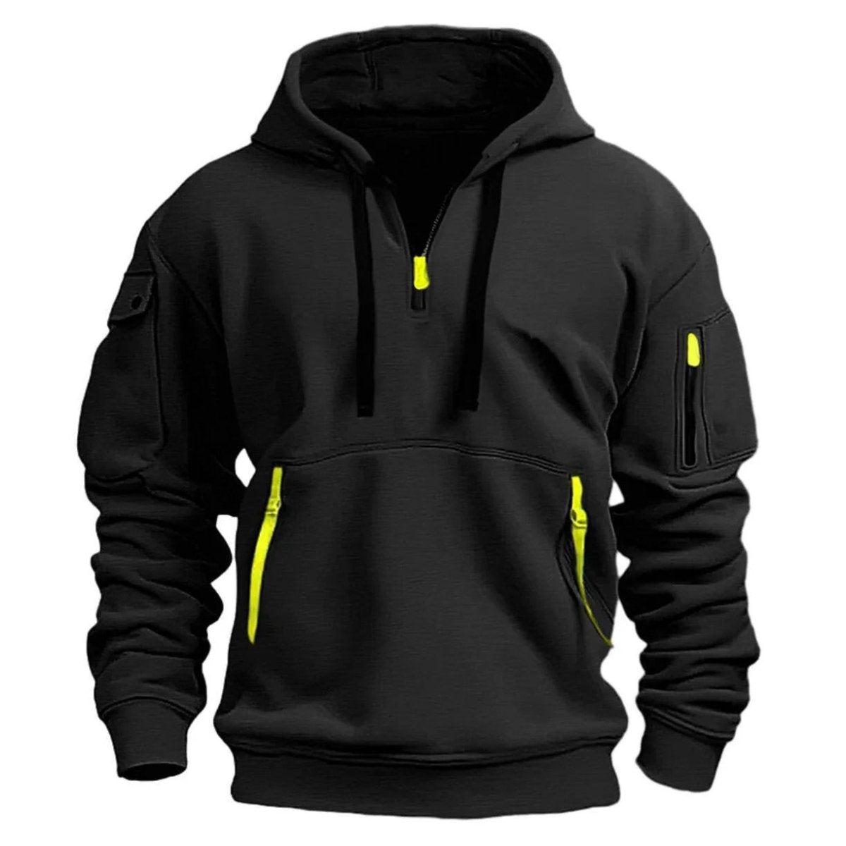 Sweat à capuche léger demi - zip respirant | Montelac - Montelac