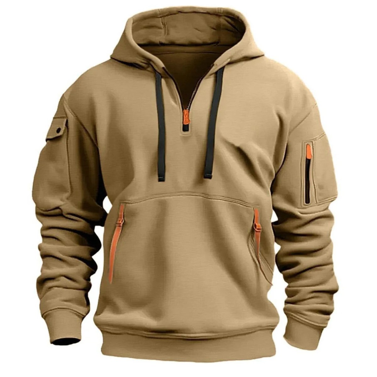 Sweat à capuche léger demi-zip respirant | Montevall - Montevall