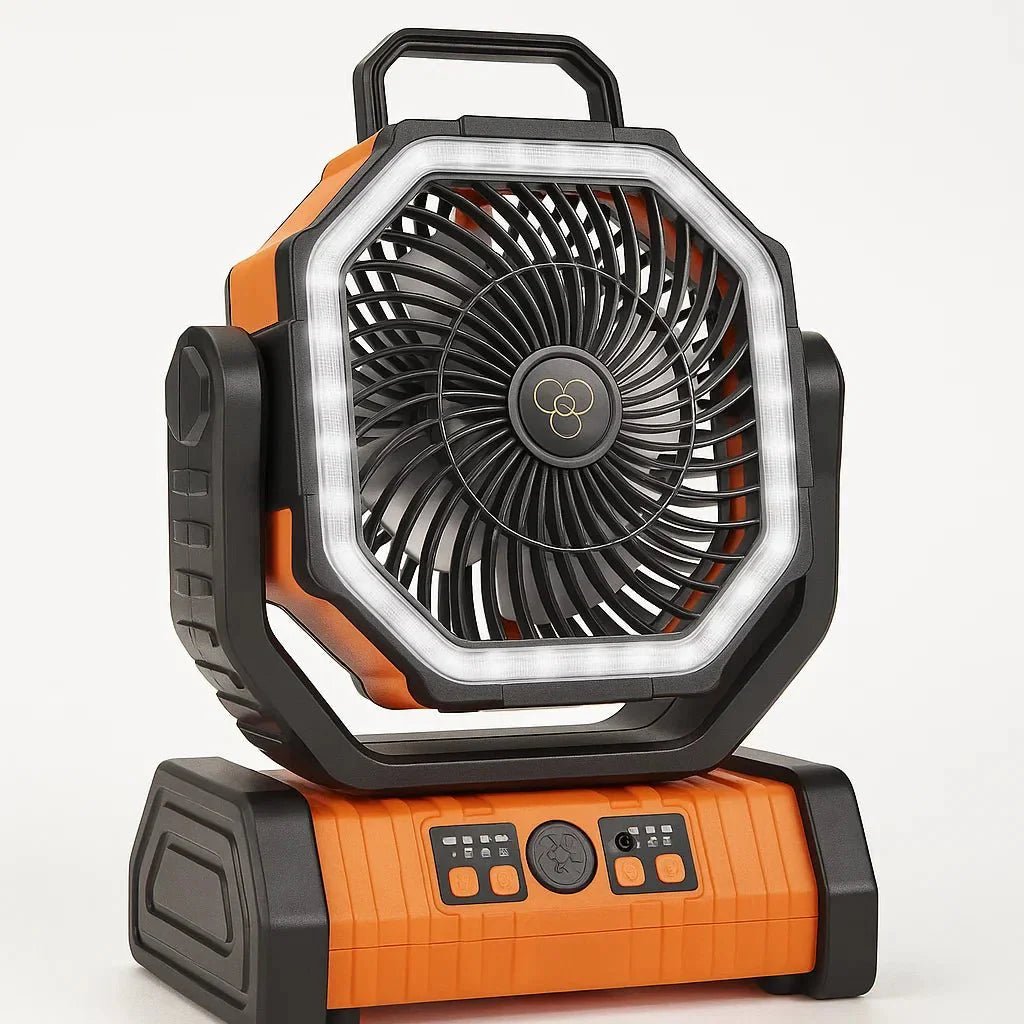 Ventilateur de camping rechargeable LED 3-en-1 | Montevall - Montevall