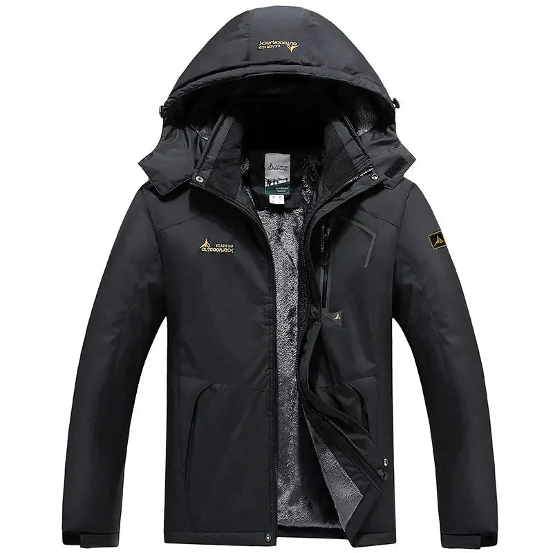 Veste à capuche homme coupe-vent doublée polaire respirante | Montevall - Montevall