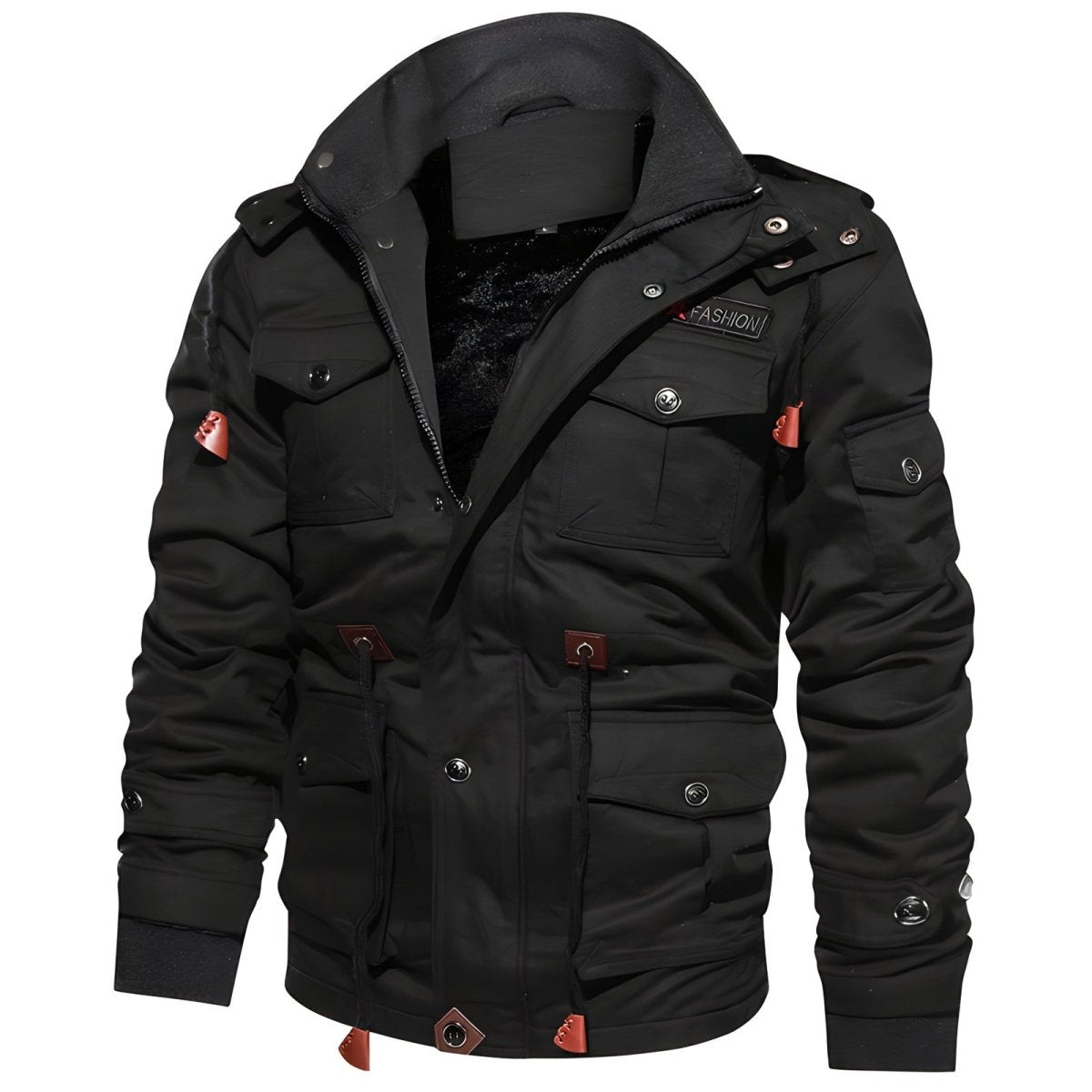 Veste de plein air isolante à capuche polaire multi-poches | Montevall - Montevall