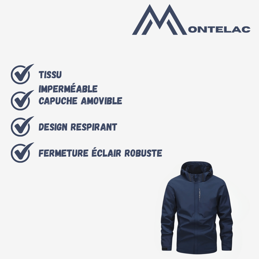 Veste d’extérieur légère respirante déperlante | Montelac - Montelac
