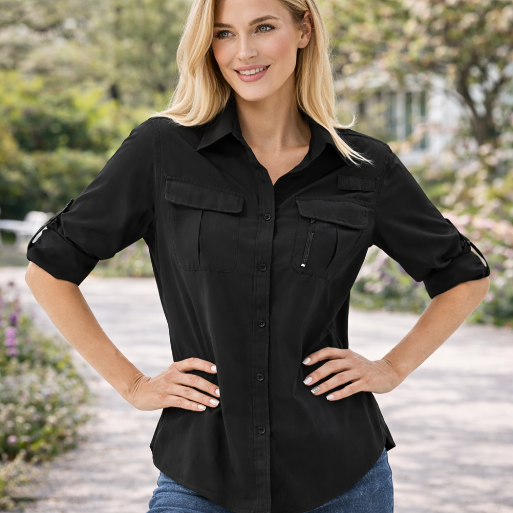 Chemise de randonnée respirante à manches longues pour femme | Montevall