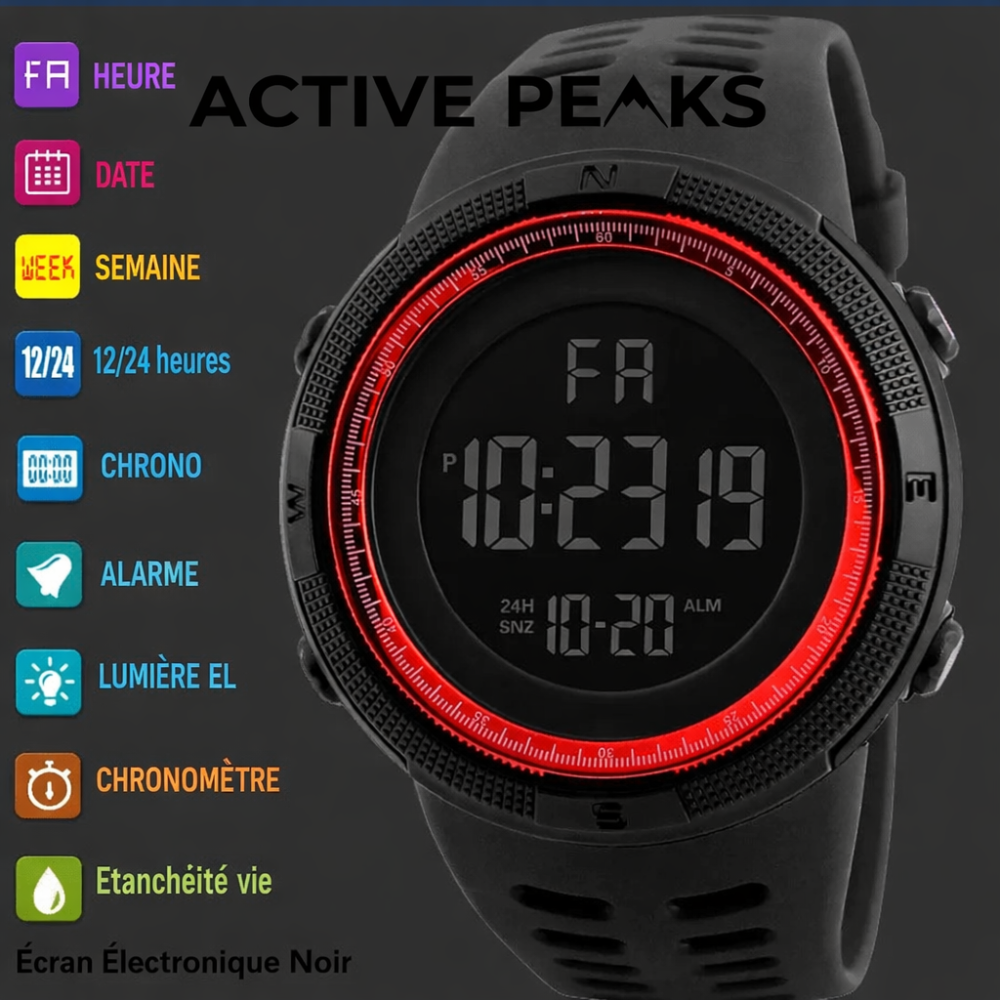 Montre numérique lumineuse multifonction | Montevall