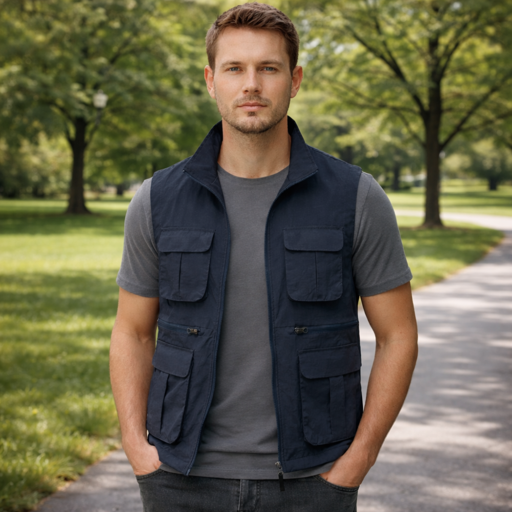 Gilet de voyage léger à séchage rapide et poches multiples | Montevall