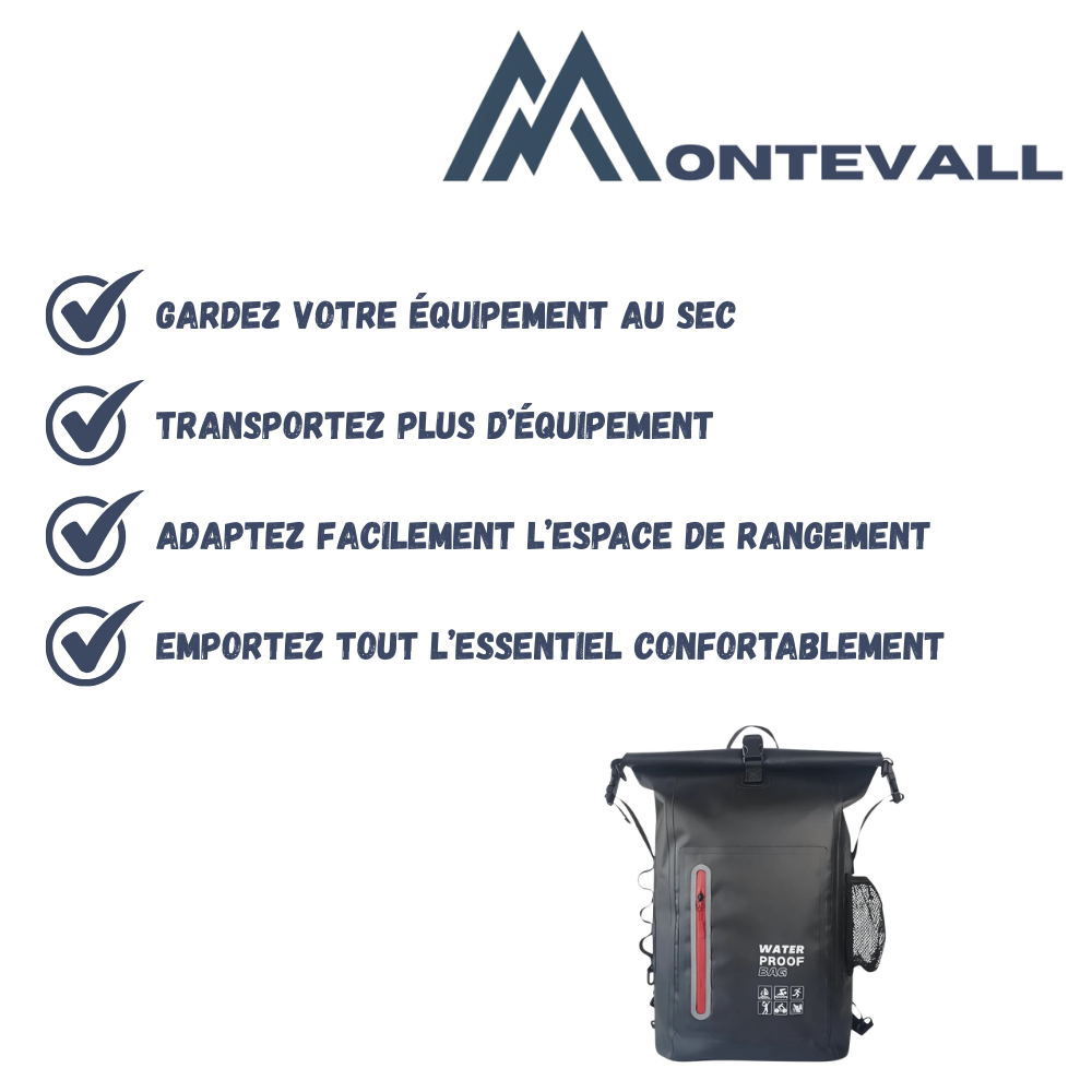 Sac à dos étanche 30 L robuste pour randonnée