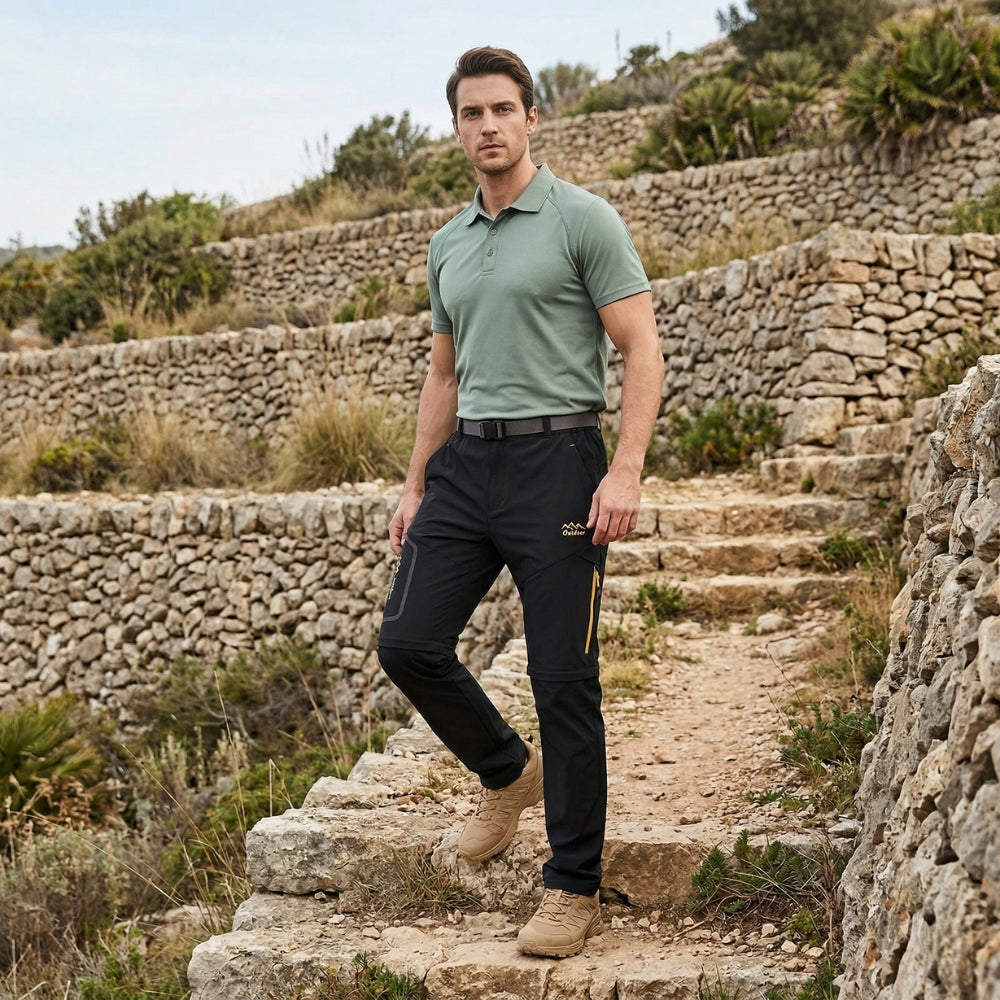 Pantalon de randonnée convertible et imperméable homme | Montevall
