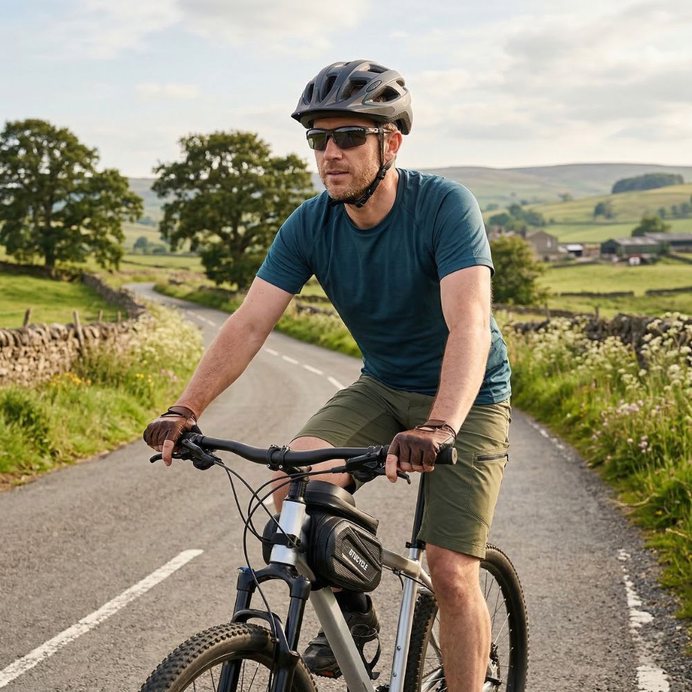 Sacoche vélo imperméable 3-en-1 avec support tactile pour téléphone