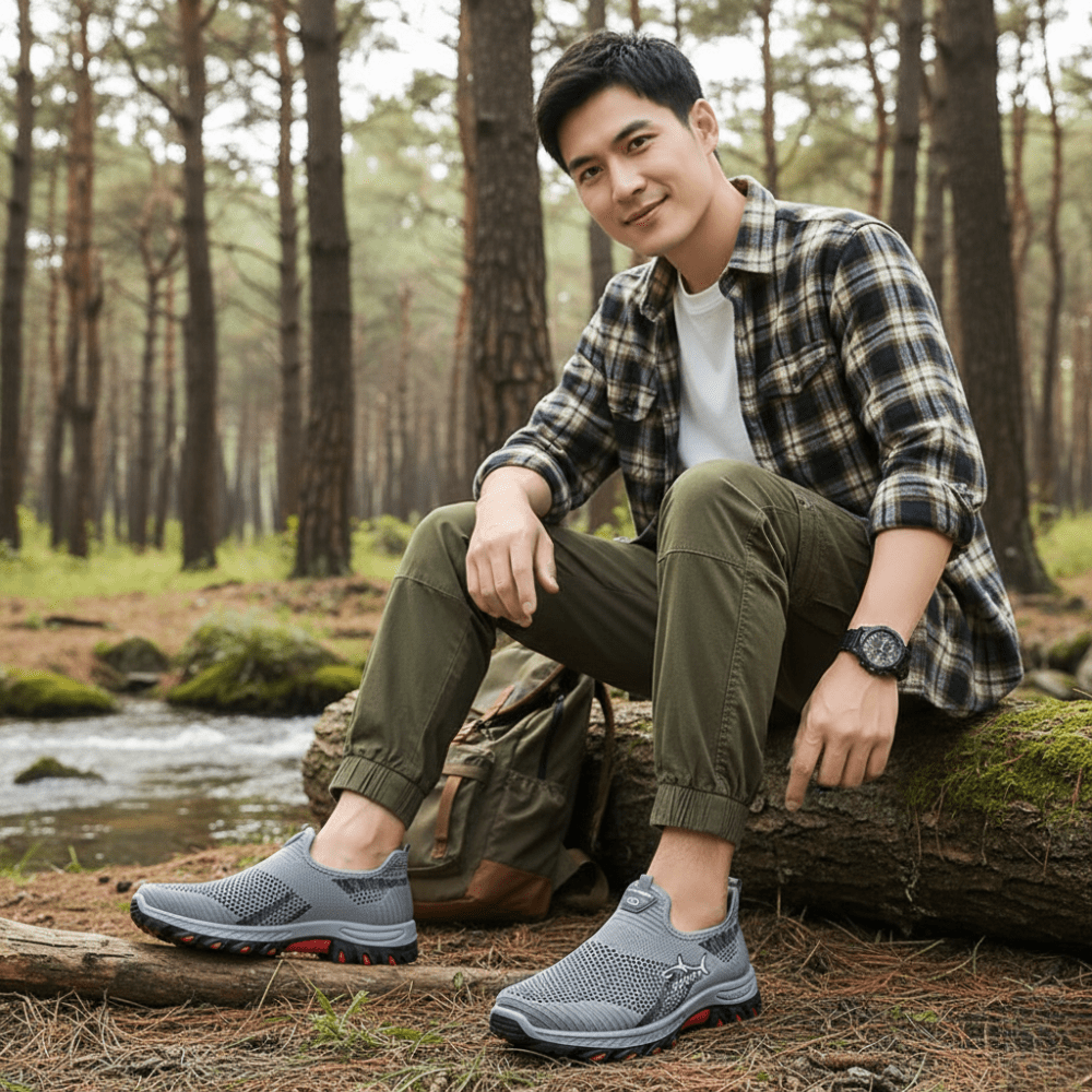 Baskets légères respirantes antidérapantes pour homme | Montelac - Montelac