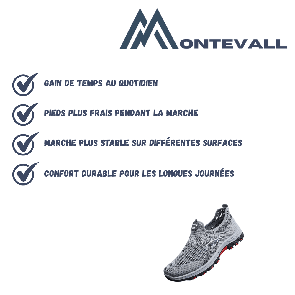 Baskets légères respirantes antidérapantes pour homme | Montevall - Montevall