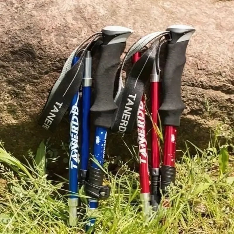 Bâton de randonnée pliable léger en aluminium - Montevall