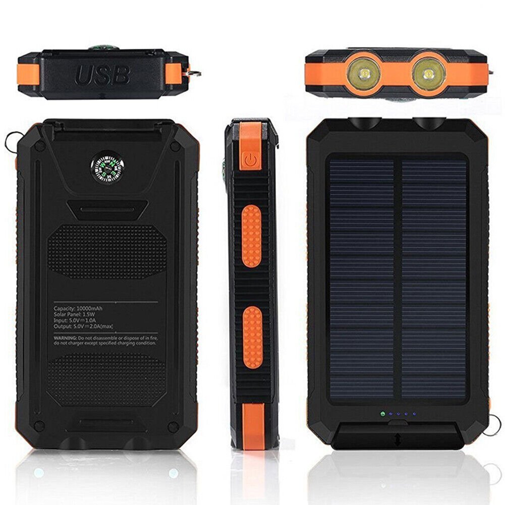 Batterie externe solaire étanche et antichoc 10 000 mAh | Montelac - Montelac