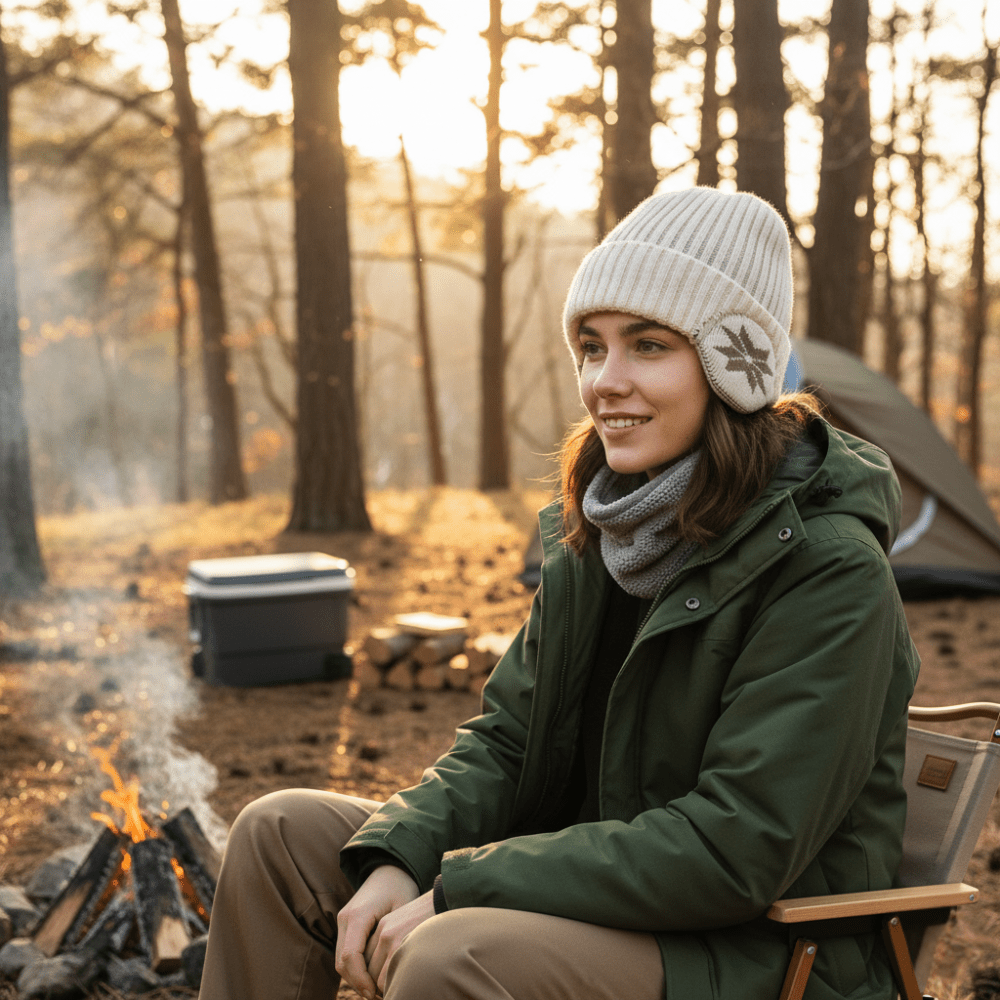 Bonnet d’hiver tricoté avec cache - oreilles | Montelac - Montelac
