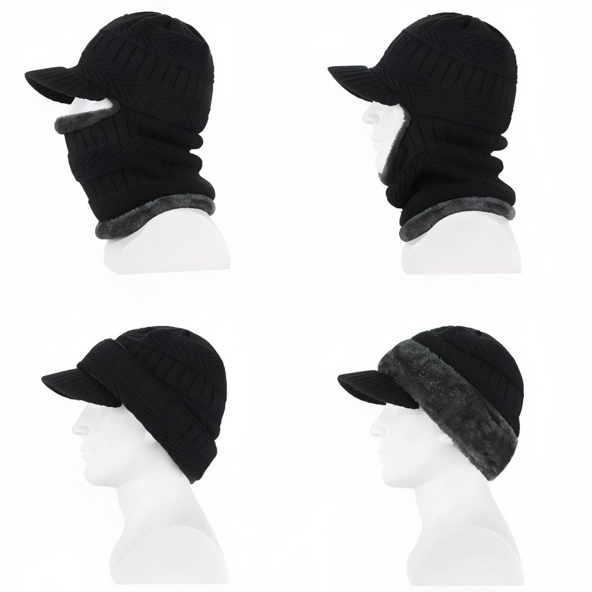 Cagoule d’hiver thermique avec visière intégrée | Montevall - Montevall