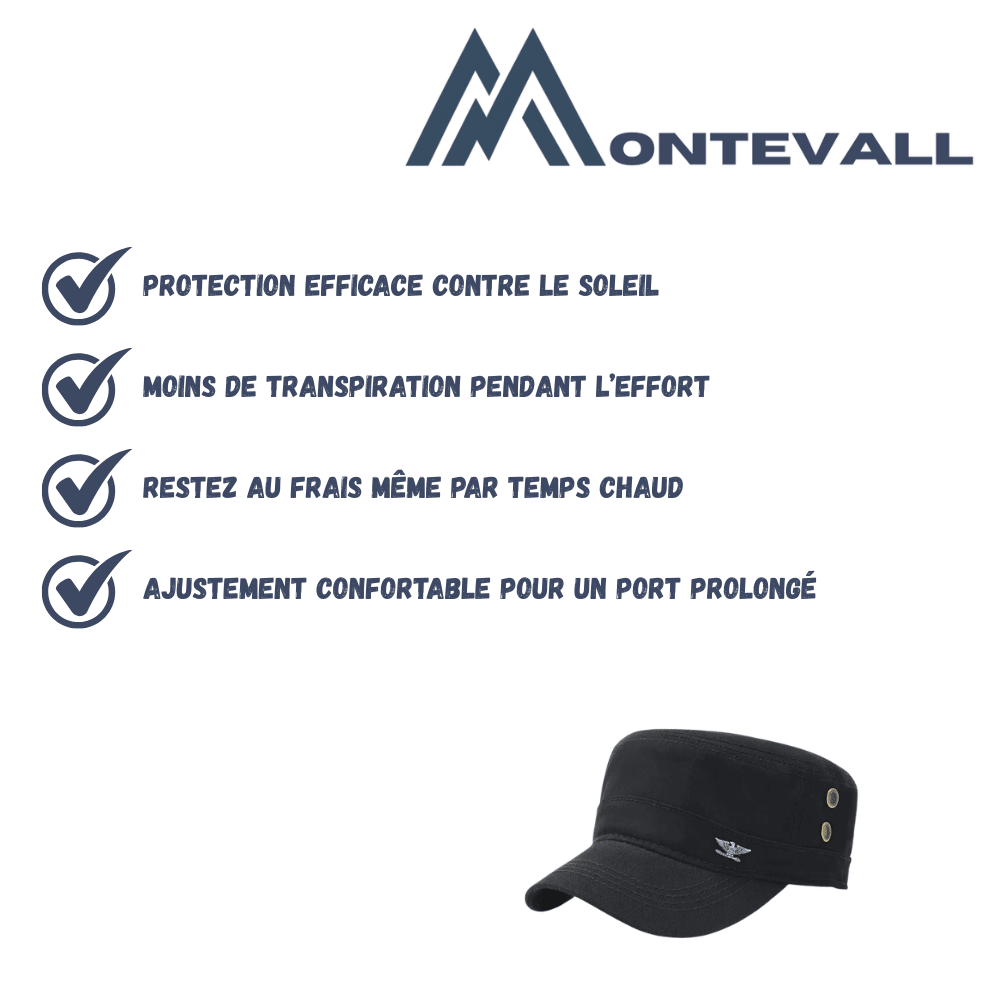 Casquette respirante à visière courbée ajustable | Montevall - Montevall