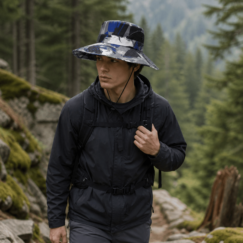 Chapeau de randonnée camouflage léger et respirant - Montevall