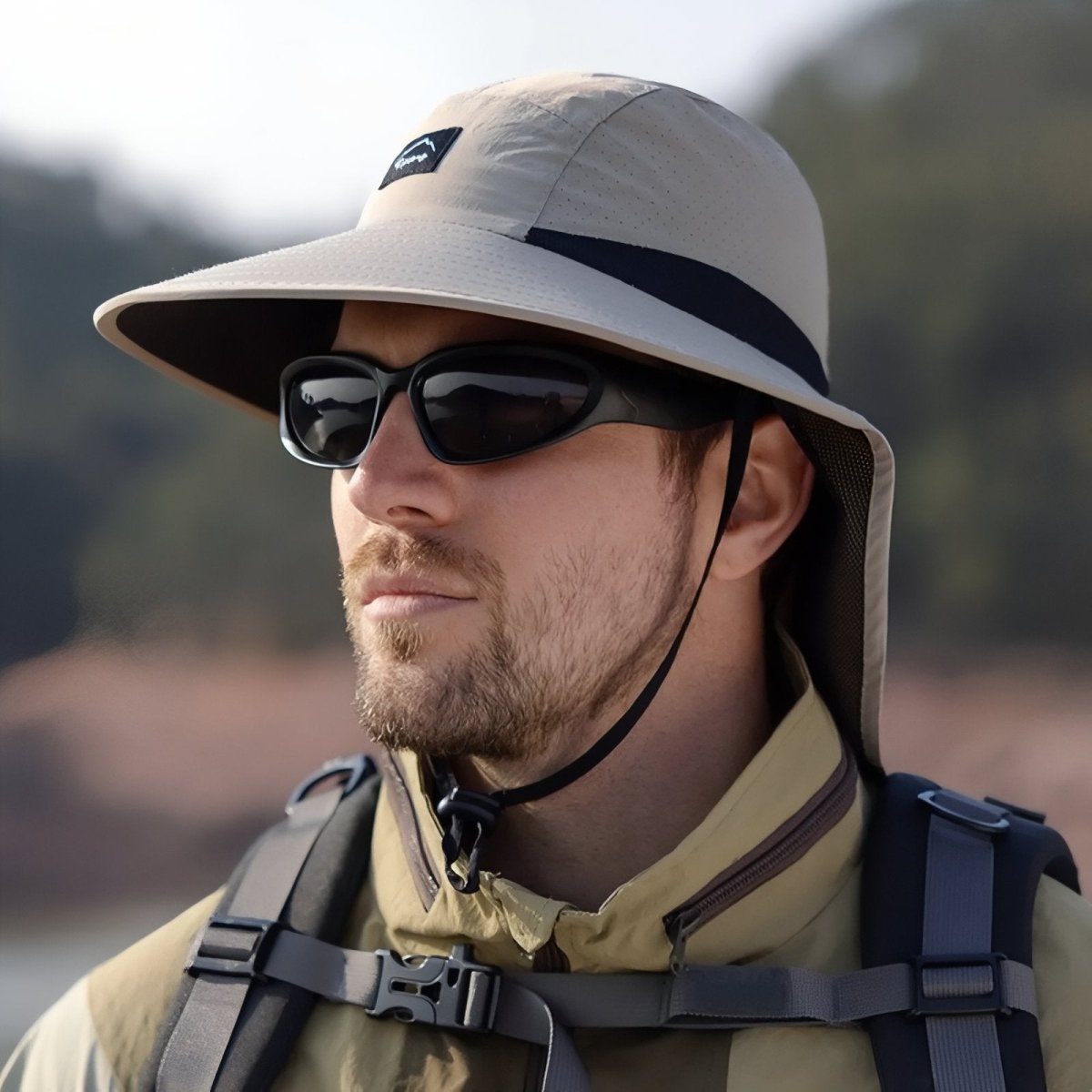 Chapeau de randonnée léger avec protection nuque | Montevall - Montevall