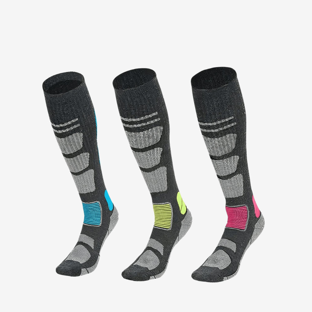 Chaussettes de randonnée en laine mérinos respirantes et chaudes | Montelac - Montelac