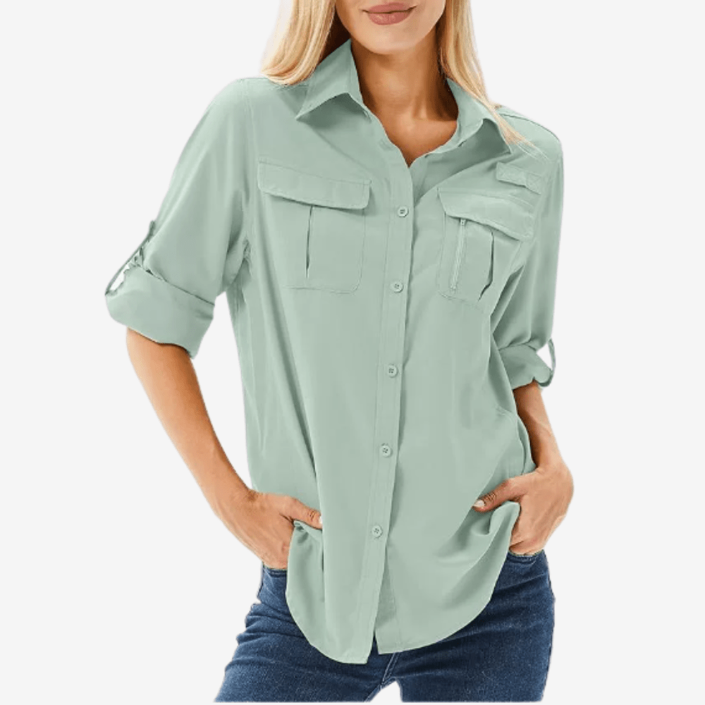 Chemise de randonnée respirante à manches longues pour femme | Montevall - Montevall