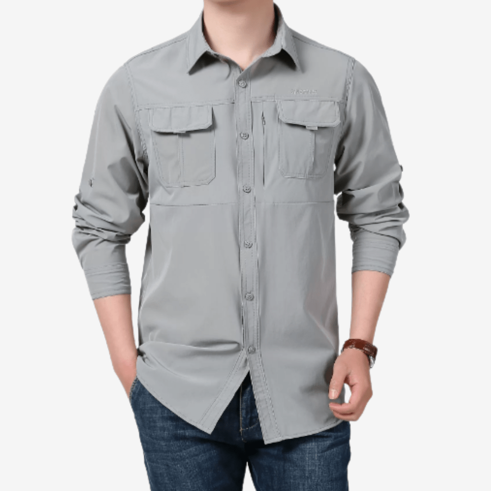 Chemise de randonnée respirante à manches longues pour homme - Montelac
