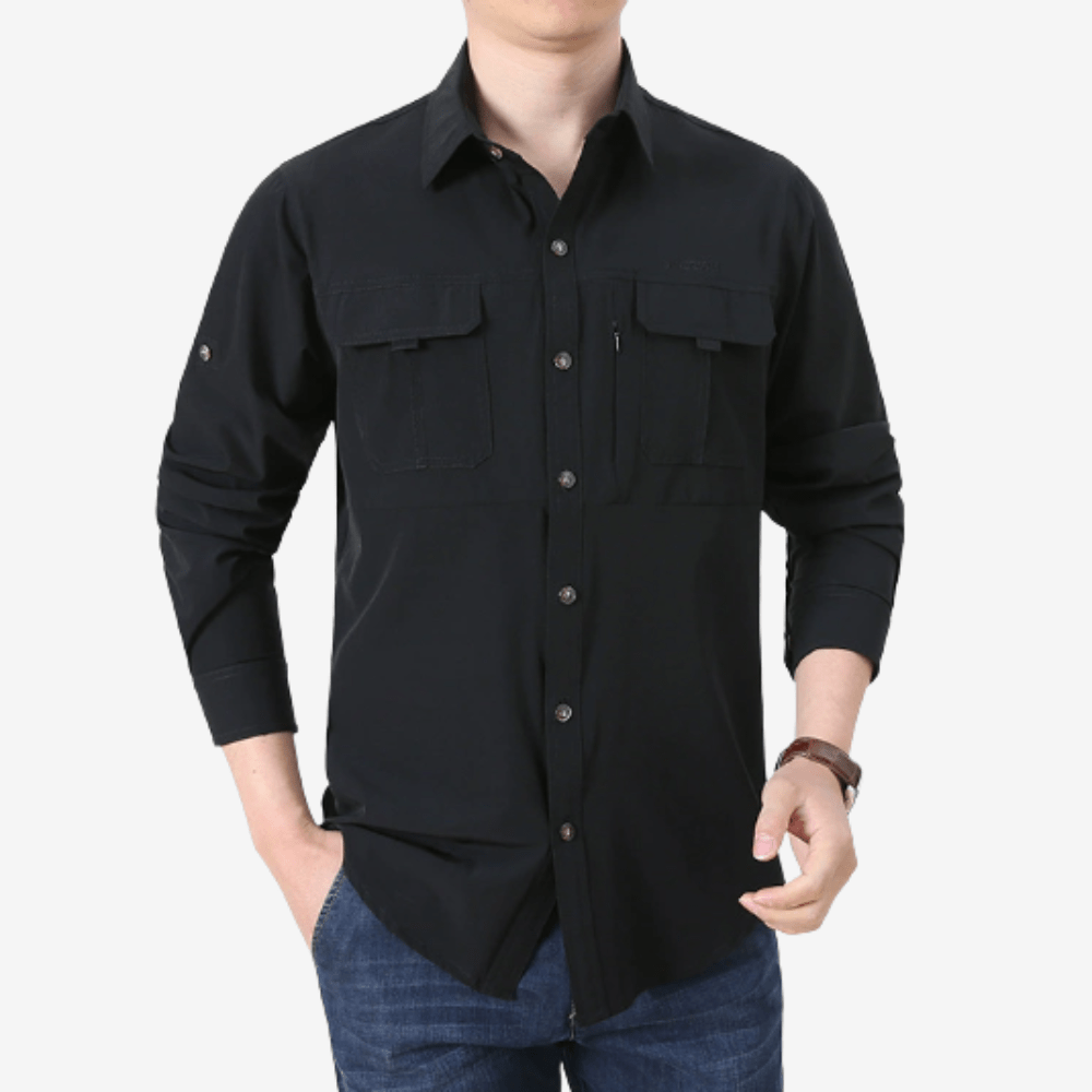 Chemise de randonnée respirante à manches longues pour homme - Montelac