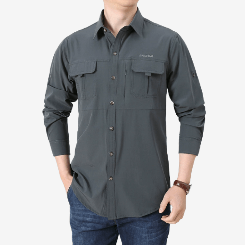 Chemise de randonnée respirante à manches longues pour homme | Montevall - Montevall