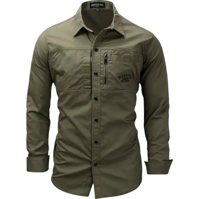 Chemise en coton respirant coupe ajustée | Montevall - Montevall
