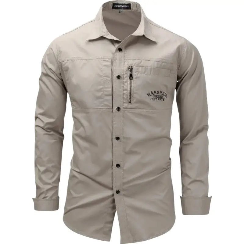 Chemise en coton respirant coupe ajustée | Montevall - Montevall