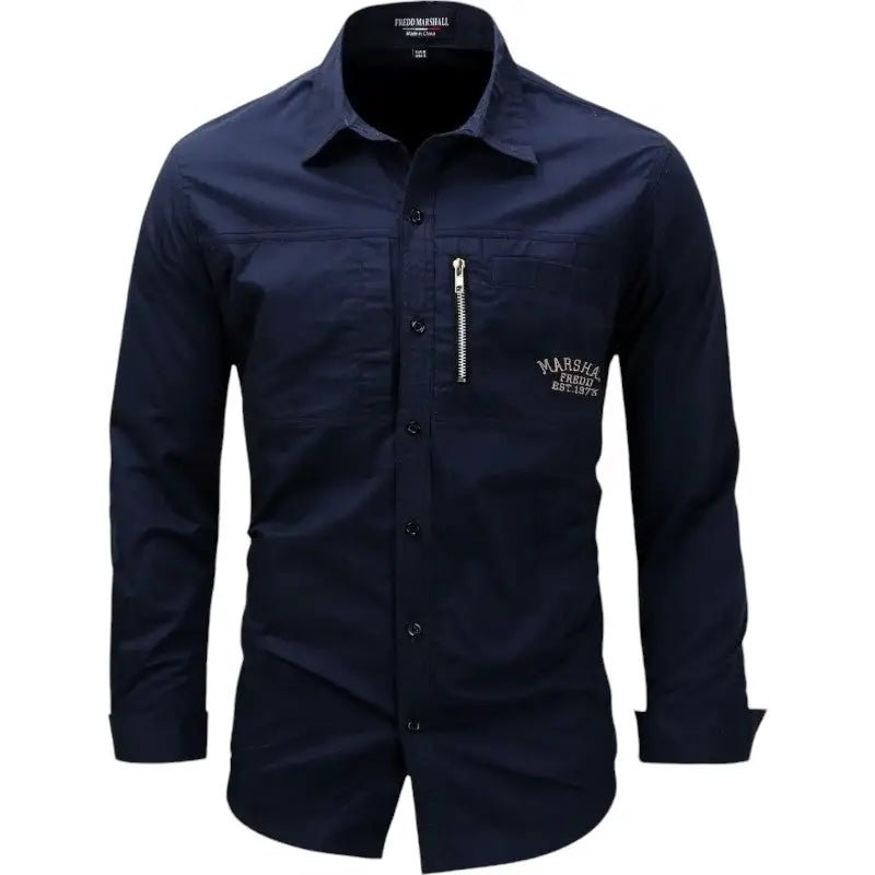 Chemise en coton respirant coupe ajustée | Montevall - Montevall