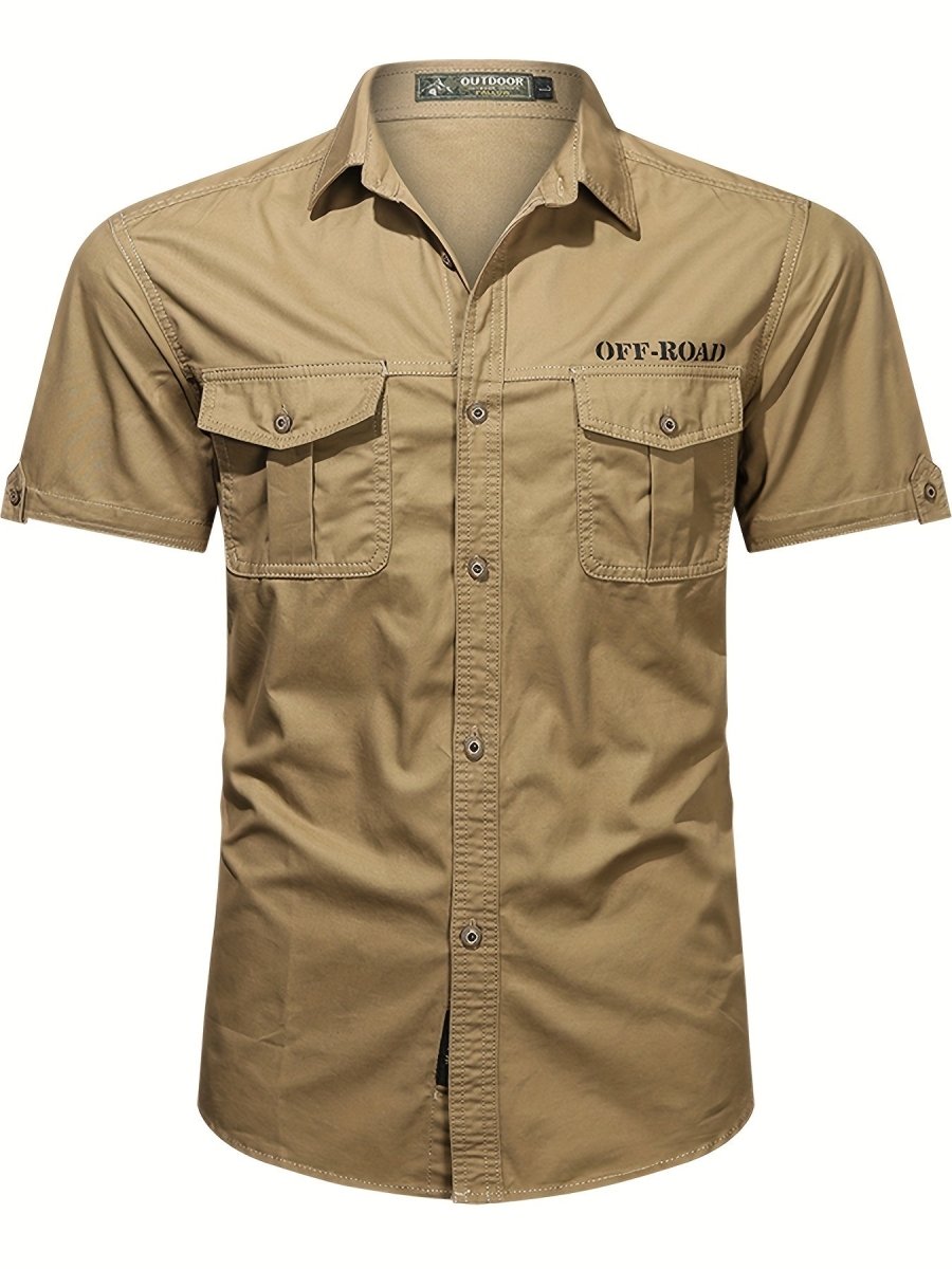 Chemise en coton respirante à poches pour homme | Montevall - Montevall