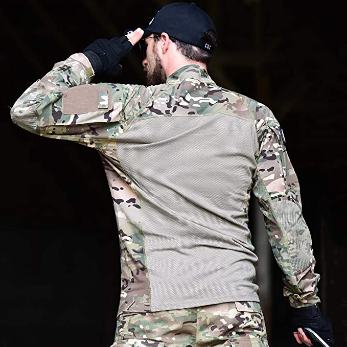 Chemise tactique respirante à manches longues et zippée | Montevall - Montevall