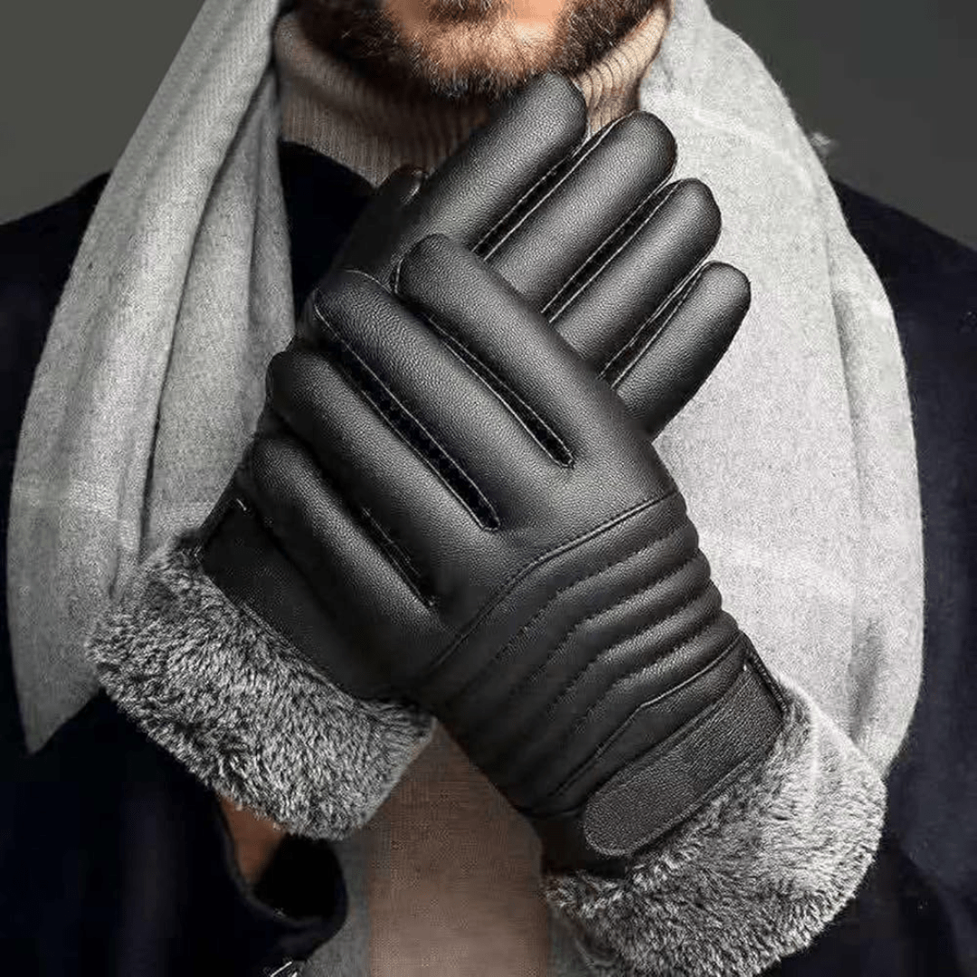 Gants polaires chauds coupe - vent avec écran tactile homme | Montelac - Montelac