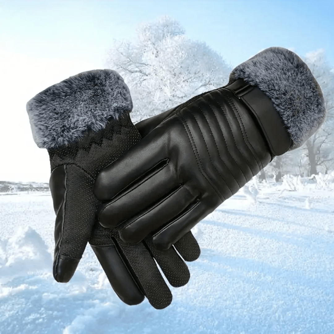 Gants polaires chauds coupe - vent avec écran tactile homme | Montelac - Montelac
