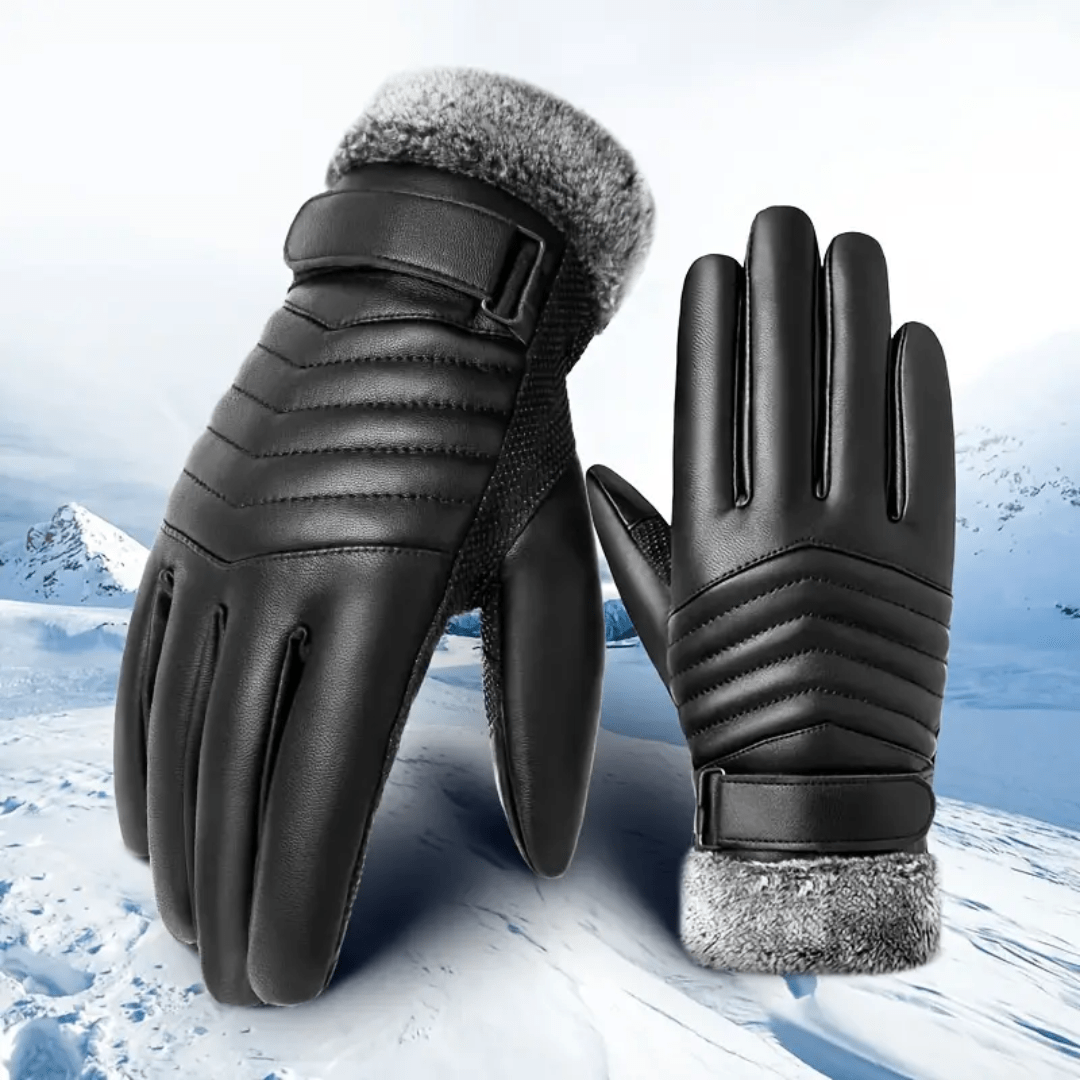 Gants polaires chauds coupe - vent avec écran tactile homme | Montelac - Montelac