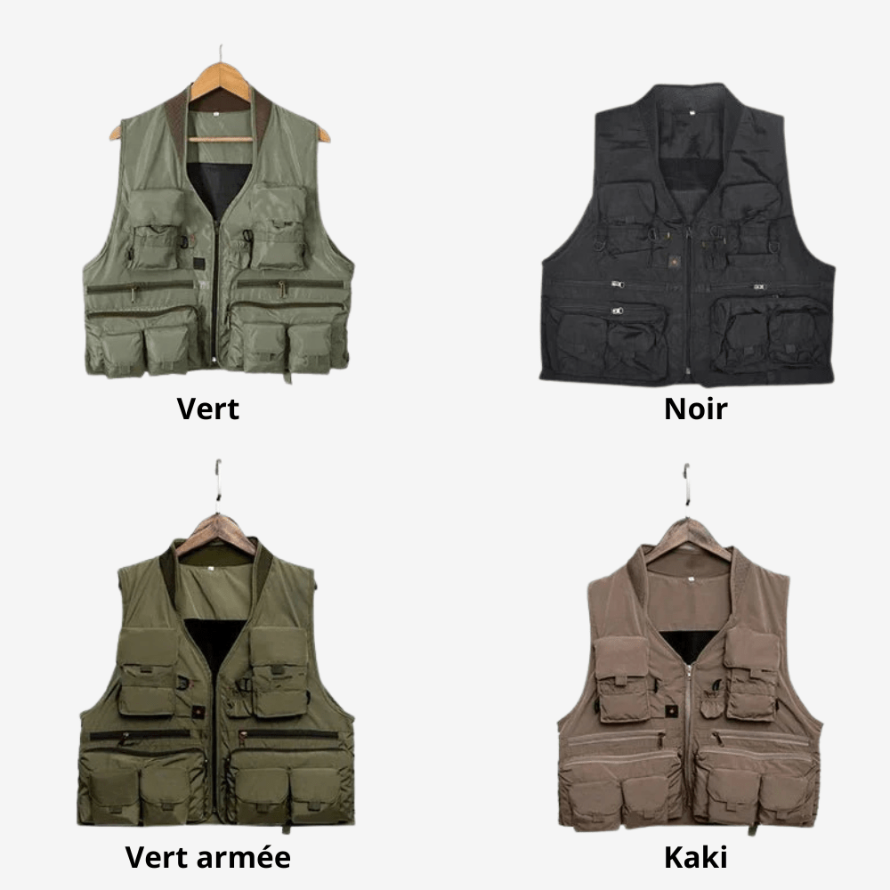 Gilet de pêche léger et respirant à séchage rapide | Montelac - Montelac