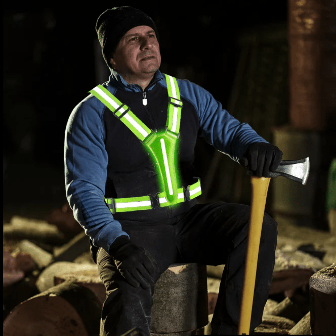 Gilet de sécurité LED réfléchissant léger et réglable | Montevall - Montevall