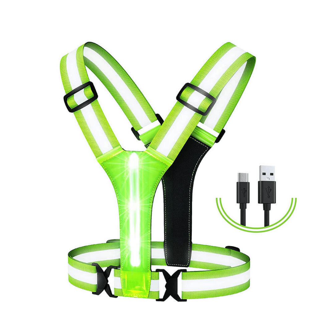 Gilet de sécurité LED réfléchissant léger et réglable | Montevall - Montevall
