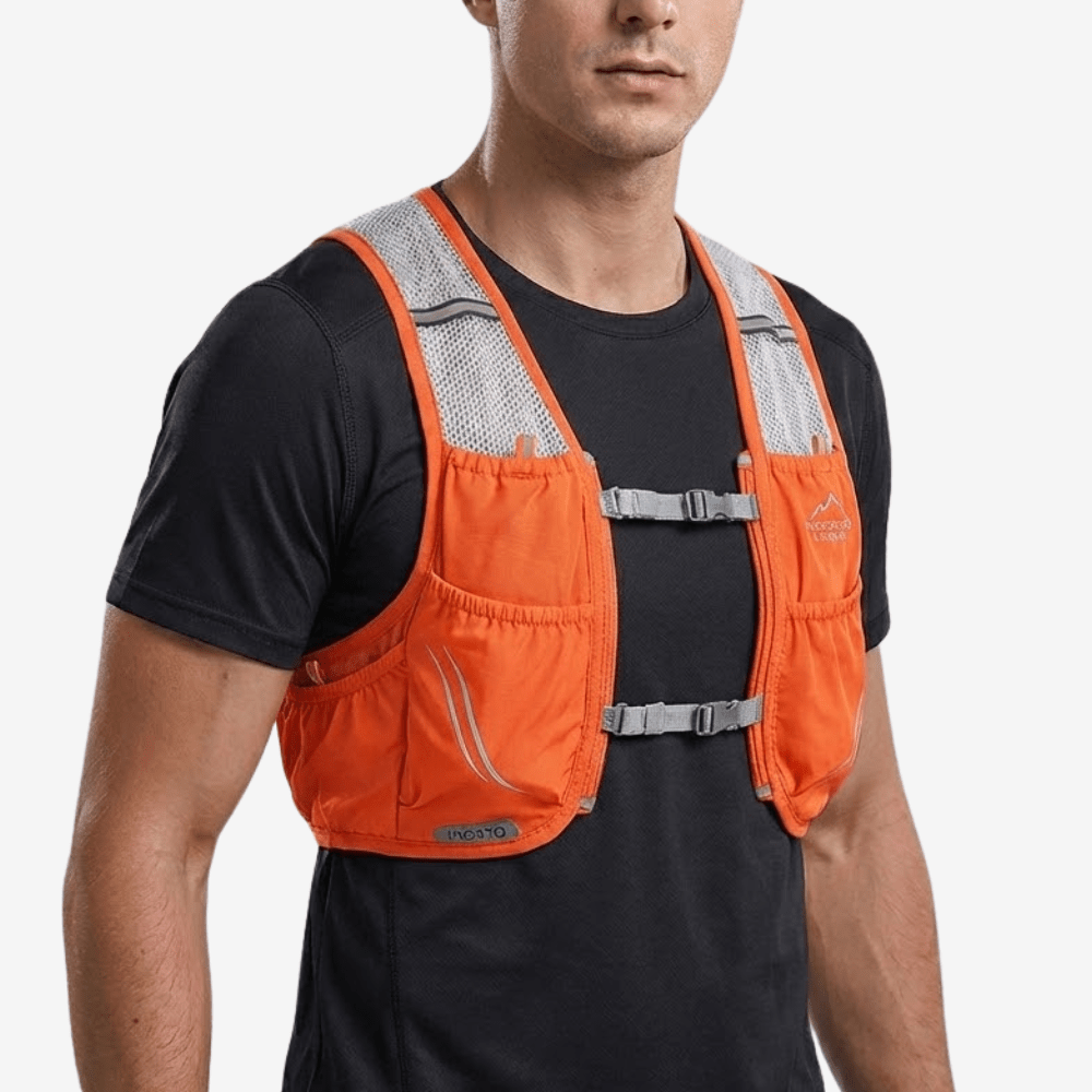 Gilet d’hydratation respirant avec 2 flasques souples - Montevall