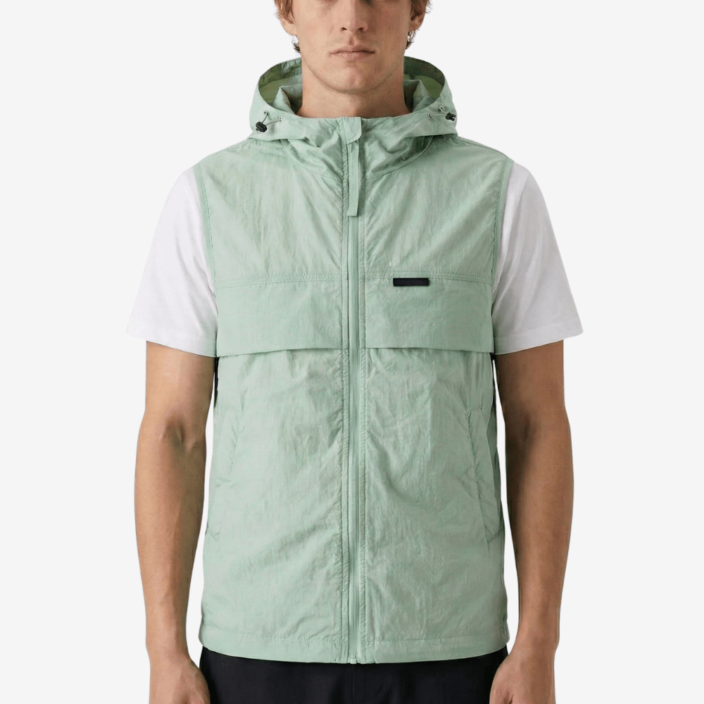 Gilet sans manches léger à capuche et poches | Montevall - Montevall