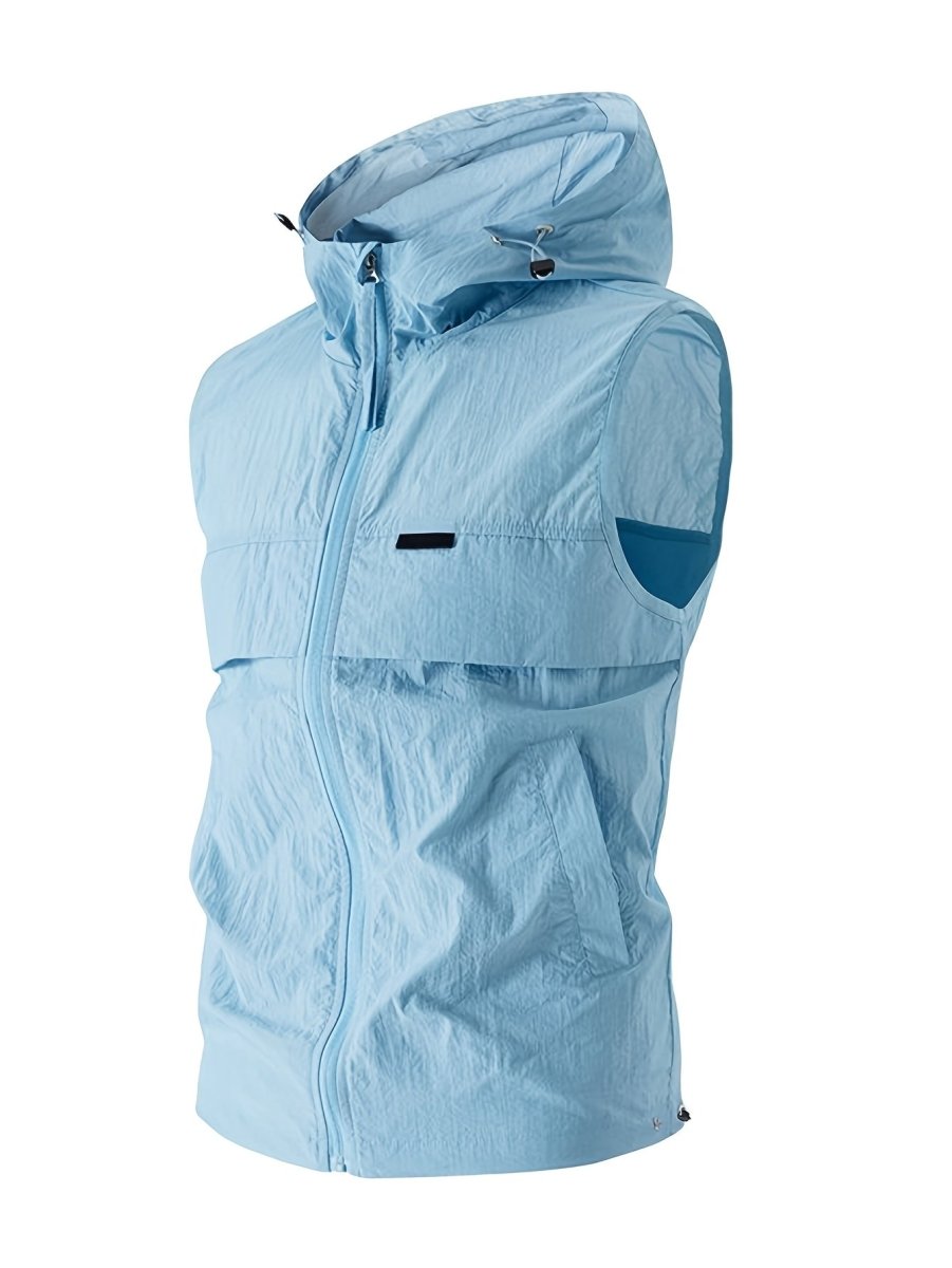 Gilet sans manches léger à capuche et poches | Montevall - Montevall