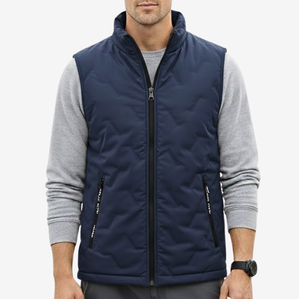 Gilet zippé sans manches léger pour homme | Montevall - Montevall