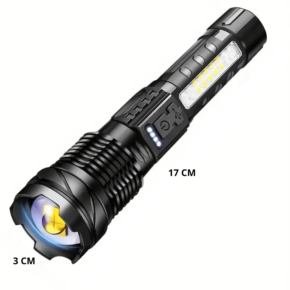 Lampe de poche LED puissante et multifonction - 5000 lumens - Montevall
