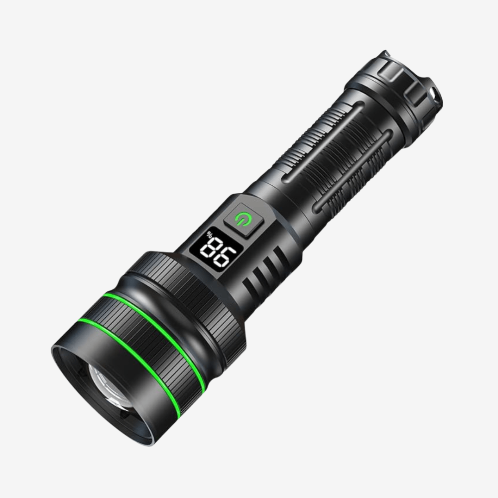 Lampe de poche LED puissante et réglable - Portée 3 km - Montevall