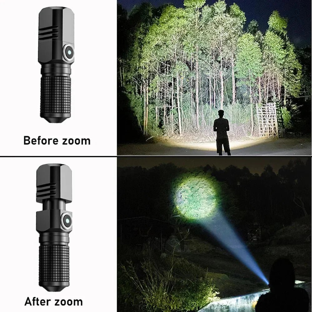 Lampe torche légère rechargeable par USB à faisceau réglable | Montevall - Montevall