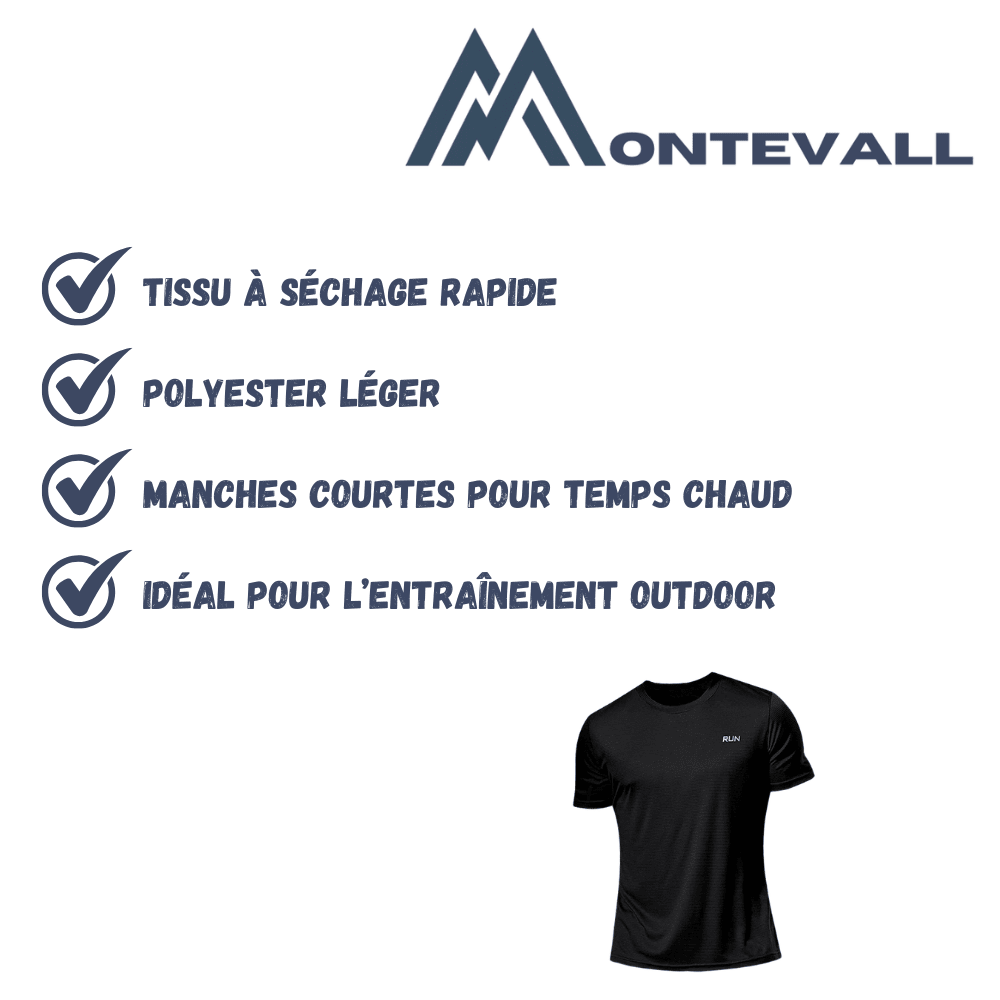 Maillot de sport léger à séchage rapide | Montevall - Montevall