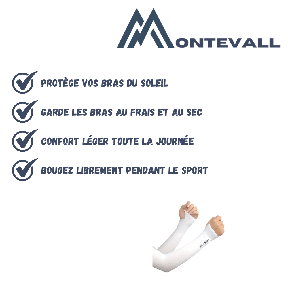 Manchettes respirantes avec protection solaire pour activités extérieures | Montevall - Montevall