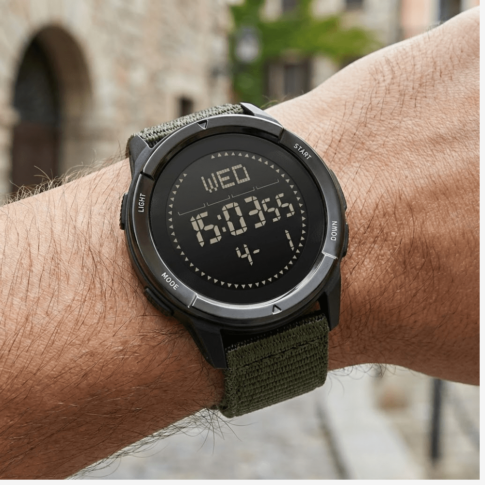 Montre outdoor légère en fibre de carbone - Étanche 50 m - Montevall