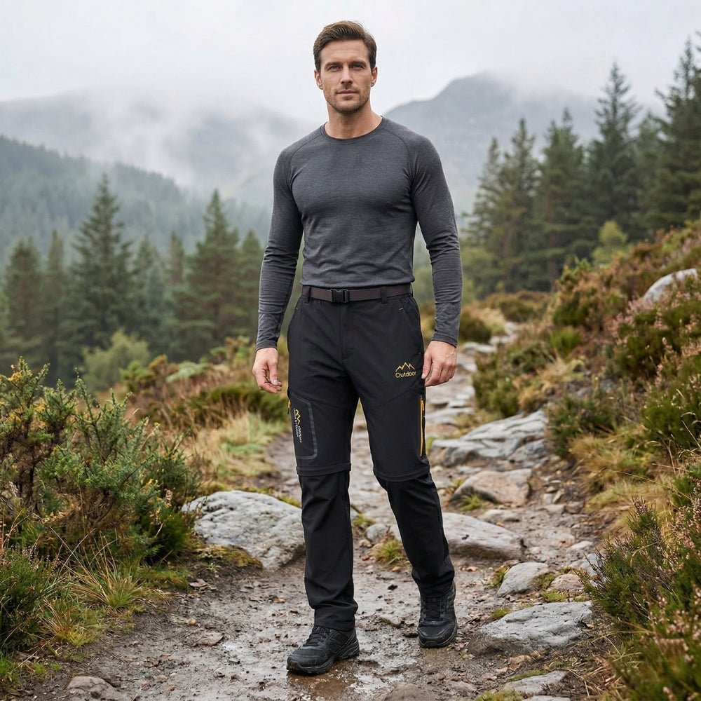 Pantalon de randonnée convertible et imperméable homme | Montevall - Montevall