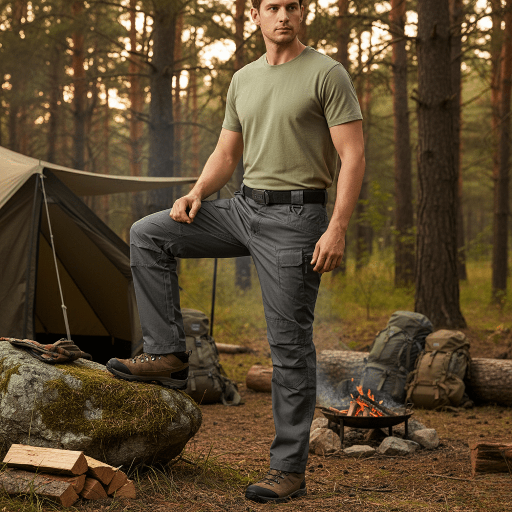 Pantalon de randonnée résistant multipoche | Montelac - Montelac